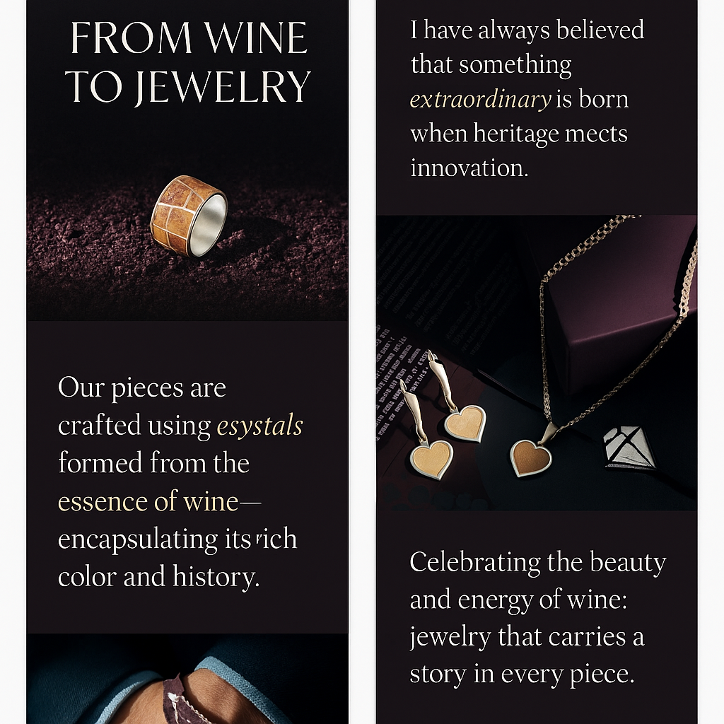 Wine Diamond: Jewelry Rooted in 8000 Years of History and Heritage