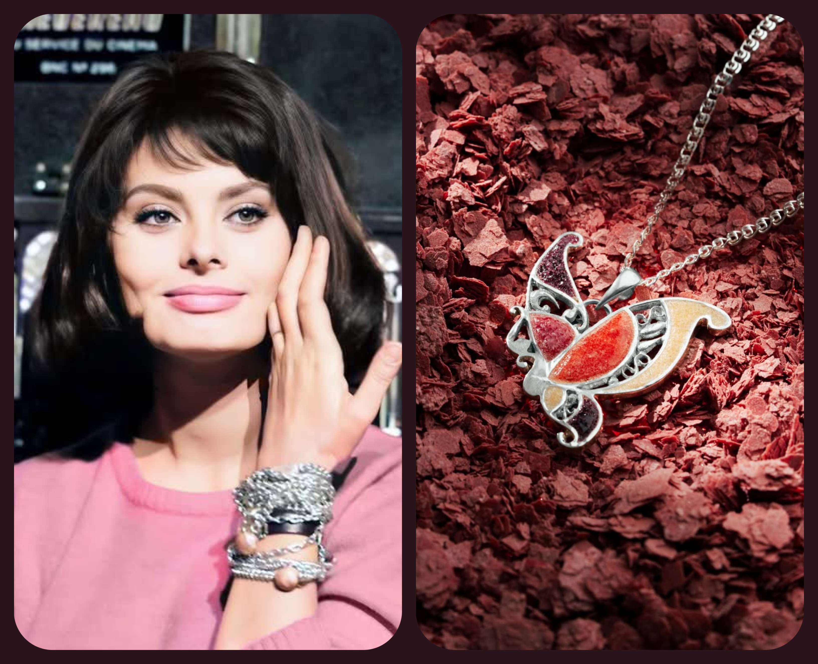 Sophia Loren and Wine Diamond