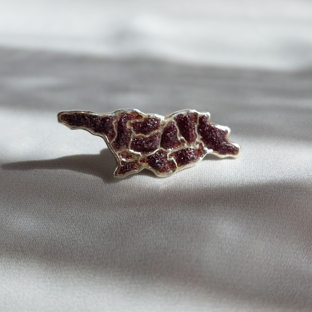 Brooch "Georgian regions"