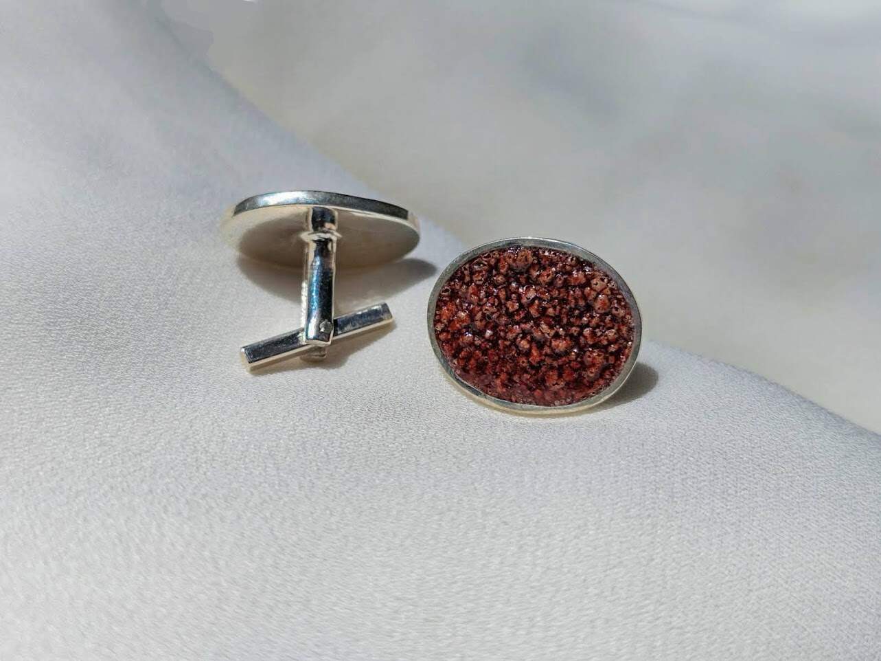 The author's cufflinks