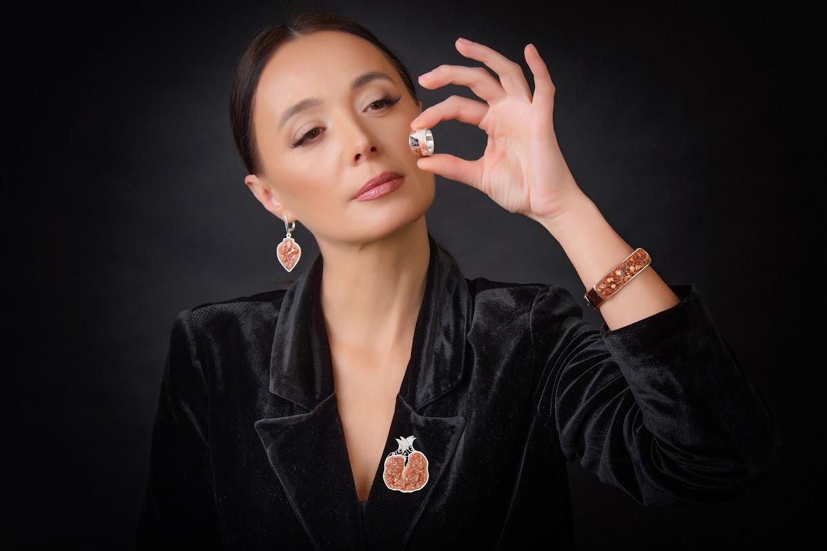 Earring "Kvevri" (Rkatsiteli)